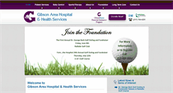 Desktop Screenshot of gibsonhospital.org
